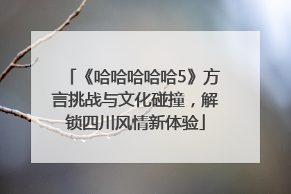 《哈哈哈哈哈5》方言挑战与文化碰撞，解锁四川风情新体验