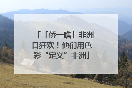 「侨一瞧」非洲日狂欢！他们用色彩“定义”非洲