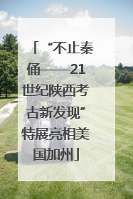 “不止秦俑——21世纪陕西考古新发现”特展亮相美国加州