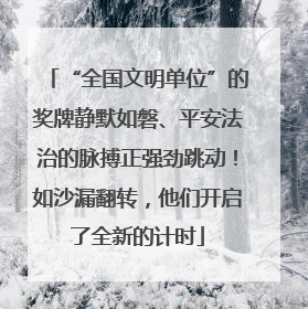 “全国文明单位”的奖牌静默如磐、平安法治的脉搏正强劲跳动！如沙漏翻转，他们开启了全新的计时