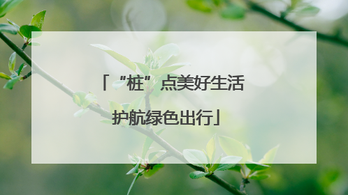 “桩”点美好生活 护航绿色出行