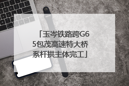 玉岑铁路跨G65包茂高速特大桥系杆拱主体完工