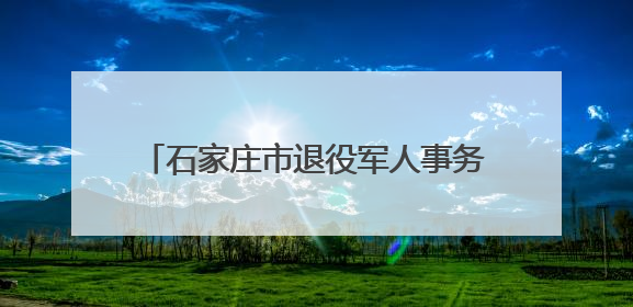 石家庄市退役军人事务局举办专场招聘活动