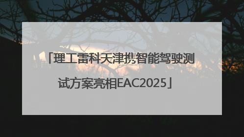 理工雷科天津携智能驾驶测试方案亮相EAC2025