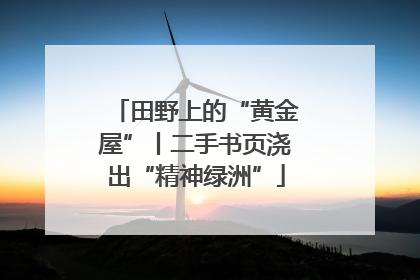 田野上的“黄金屋”丨二手书页浇出“精神绿洲”