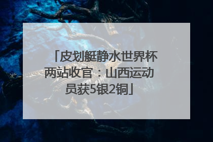 皮划艇静水世界杯两站收官：山西运动员获5银2铜