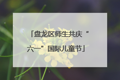 盘龙区师生共庆“六一”国际儿童节
