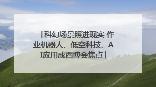 科幻场景照进现实 作业机器人、低空科技、AI应用成西博会焦点