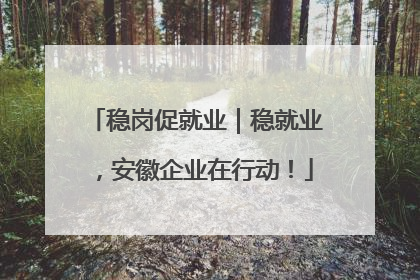 稳岗促就业｜稳就业，安徽企业在行动！