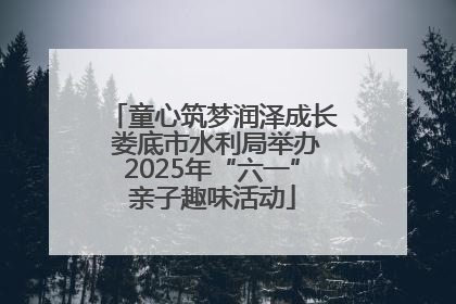 童心筑梦润泽成长 娄底市水利局举办2025年“六一”亲子趣味活动