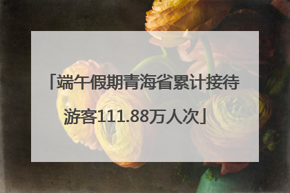 端午假期青海省累计接待游客111.88万人次
