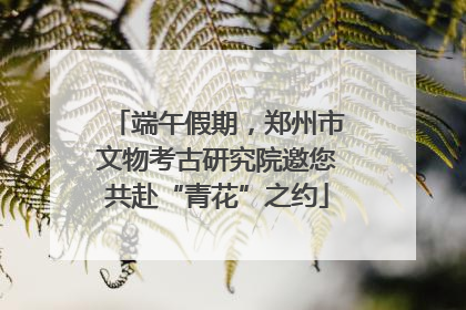 端午假期，郑州市文物考古研究院邀您共赴“青花”之约