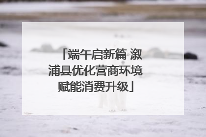 端午启新篇 溆浦县优化营商环境赋能消费升级