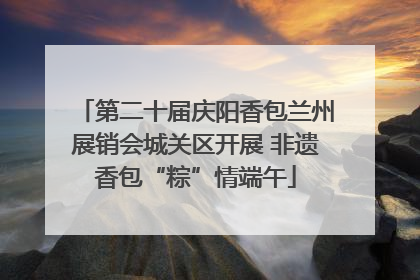 第二十届庆阳香包兰州展销会城关区开展 非遗香包“粽”情端午