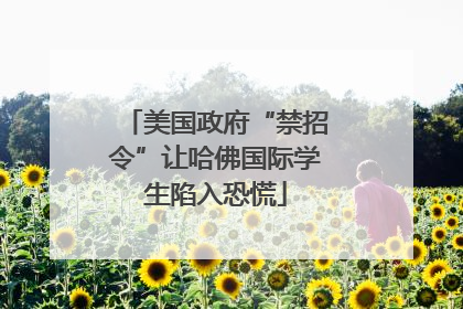 美国政府“禁招令”让哈佛国际学生陷入恐慌