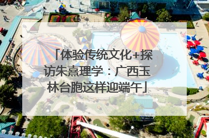 体验传统文化+探访朱熹理学：广西玉林台胞这样迎端午