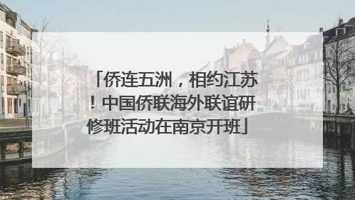 侨连五洲，相约江苏！中国侨联海外联谊研修班活动在南京开班