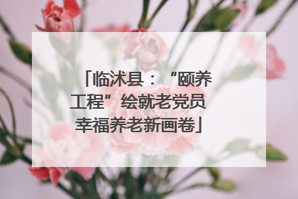 临沭县：“颐养工程”绘就老党员幸福养老新画卷
