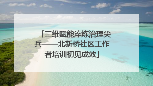 三维赋能淬炼治理尖兵——北新桥社区工作者培训初见成效