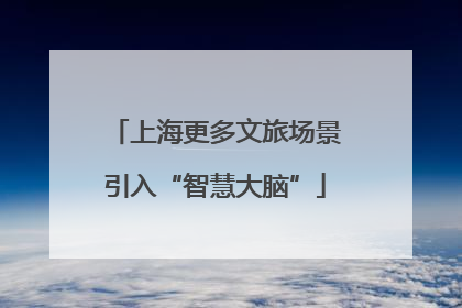上海更多文旅场景引入“智慧大脑”