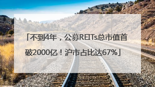 不到4年，公募REITs总市值首破2000亿！沪市占比达67%