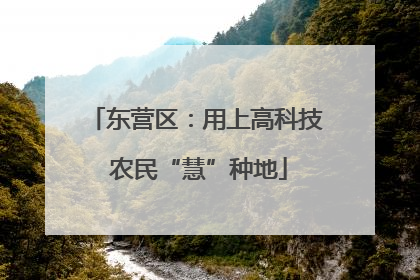 东营区：用上高科技 农民“慧”种地
