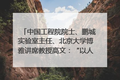 中国工程院院士、鹏城实验室主任、北京大学博雅讲席教授高文：“以人为本 智能向善” 推动文化与科技相生相促｜聚焦2025文化强国建设高峰论坛