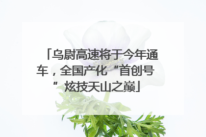 乌尉高速将于今年通车，全国产化“首创号”炫技天山之巅