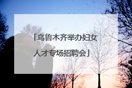 乌鲁木齐举办妇女人才专场招聘会
