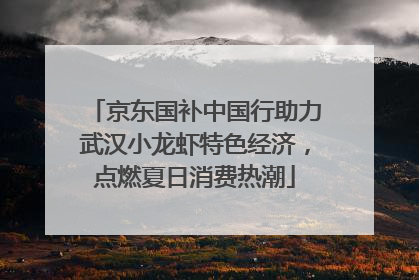 京东国补中国行助力武汉小龙虾特色经济，点燃夏日消费热潮