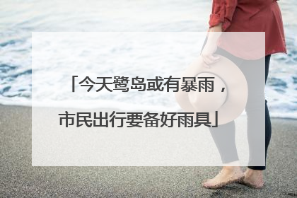 今天鹭岛或有暴雨，市民出行要备好雨具