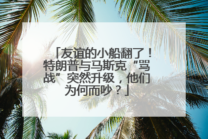 友谊的小船翻了！特朗普与马斯克“骂战”突然升级，他们为何而吵？