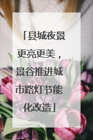 县城夜景更亮更美，景谷推进城市路灯节能化改造
