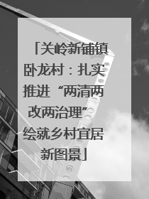 关岭新铺镇卧龙村：扎实推进“两清两改两治理” 绘就乡村宜居新图景