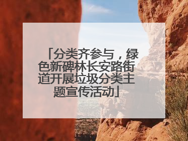 分类齐参与，绿色新碑林长安路街道开展垃圾分类主题宣传活动