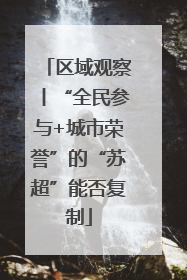 区域观察丨“全民参与+城市荣誉”的“苏超”能否复制