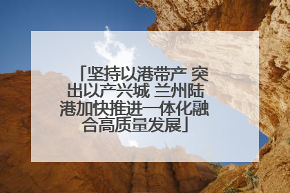 坚持以港带产 突出以产兴城 兰州陆港加快推进一体化融合高质量发展