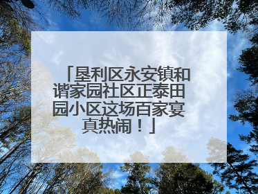 垦利区永安镇和谐家园社区正泰田园小区这场百家宴真热闹！