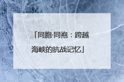同胞·同袍：跨越海峡的抗战记忆