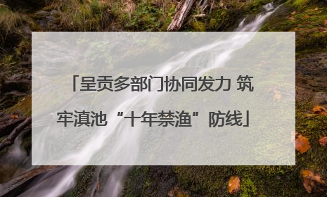 呈贡多部门协同发力 筑牢滇池“十年禁渔”防线