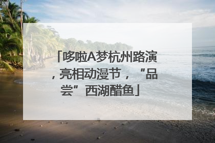 哆啦A梦杭州路演，亮相动漫节，“品尝”西湖醋鱼