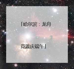 哈尔滨：龙舟竞渡庆端午