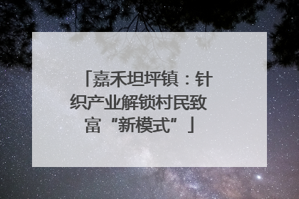 嘉禾坦坪镇：针织产业解锁村民致富“新模式”