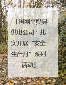 国网平舆县供电公司：扎实开展“安全生产月”系列活动