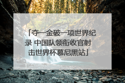 夺一金破一项世界纪录 中国队领衔收官射击世界杯慕尼黑站