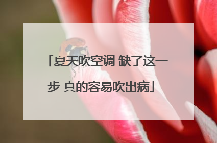 夏天吹空调 缺了这一步 真的容易吹出病