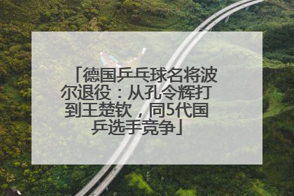 德国乒乓球名将波尔退役：从孔令辉打到王楚钦，同5代国乒选手竞争