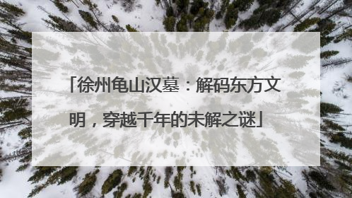 徐州龟山汉墓：解码东方文明，穿越千年的未解之谜