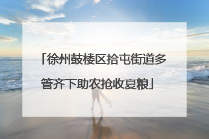 徐州鼓楼区拾屯街道多管齐下助农抢收夏粮