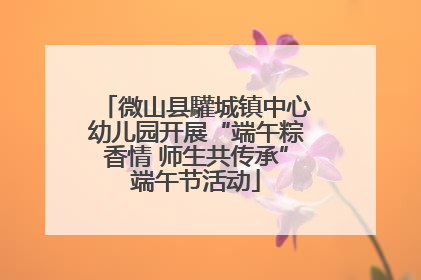 微山县驩城镇中心幼儿园开展“端午粽香情 师生共传承”端午节活动